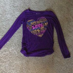 Long Sleeve Purple Shirt